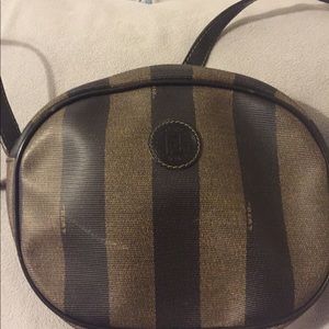 Leather Fendi Bag, also can wear as cross body